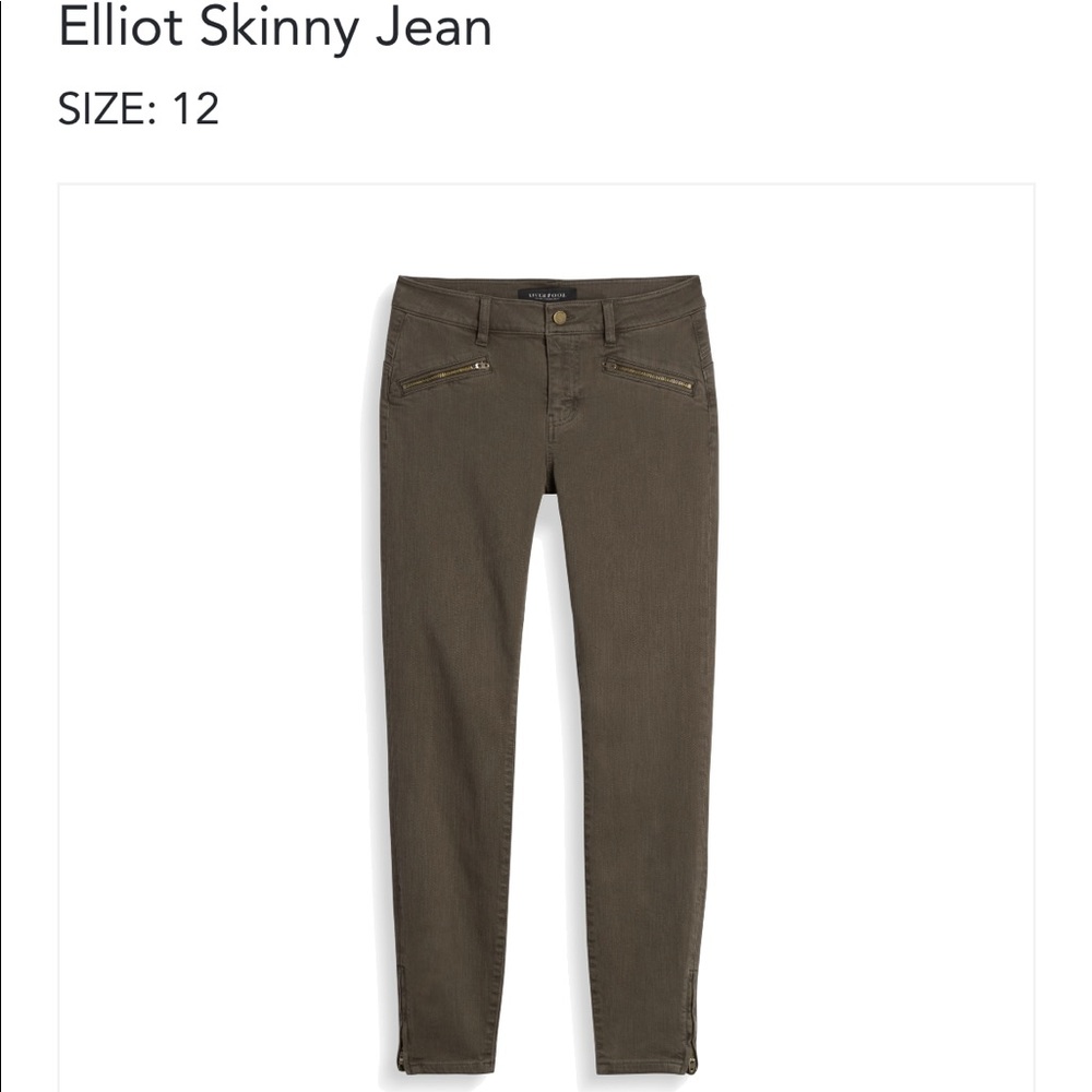 Olive and brown skinny Jean